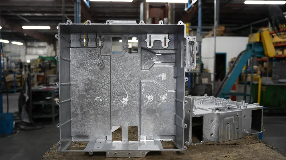 Large cast aluminum power generation housing